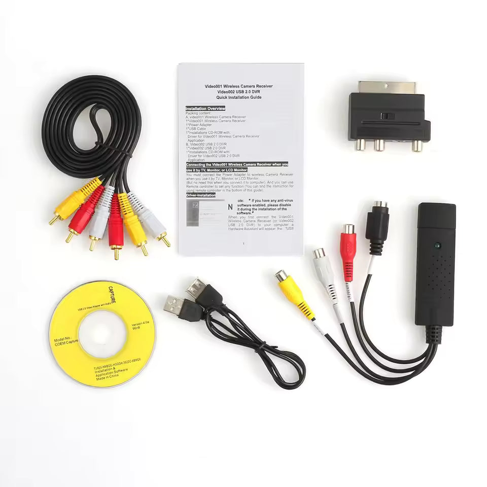 Carte de Capture Vidéo USB 2.0 (VHS vers DVD)