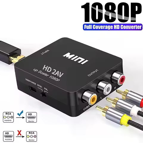 Convertisseur vidéo HDMI vers AV / RCA